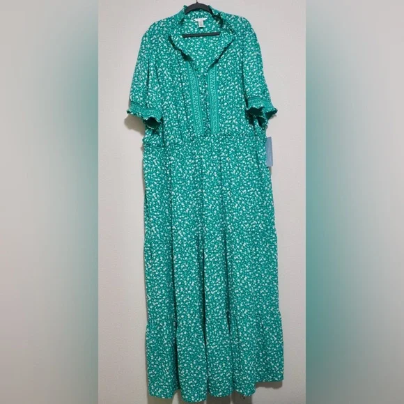 Jade Ivory Peasant Dress - Picture 7 of 8